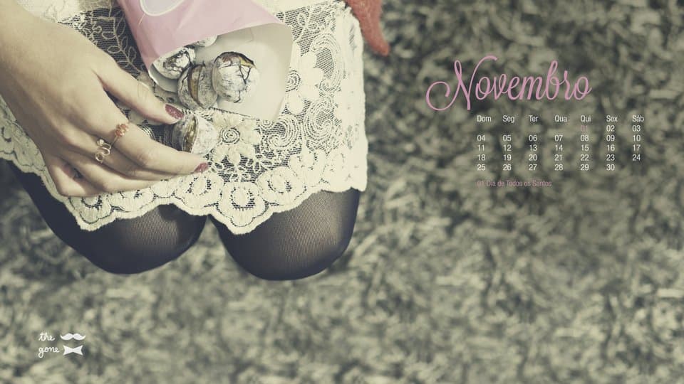 CALENDÁRIO THE MUSTACHE GONE EXQUISITE- NOVEMBRO