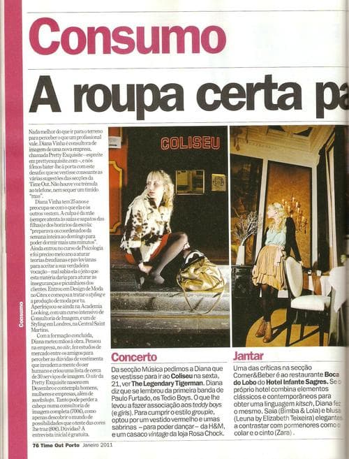 Consultoria de Imagem na Time Out Porto