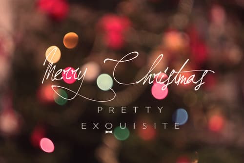 Um Feliz Natal Pretty Exquisite