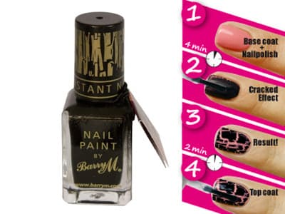 Unhas craquelê da Barry M
