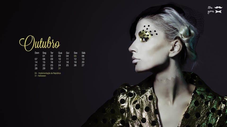CALENDÁRIO THE MUSTACHE GONE EXQUISITE- OUTUBRO